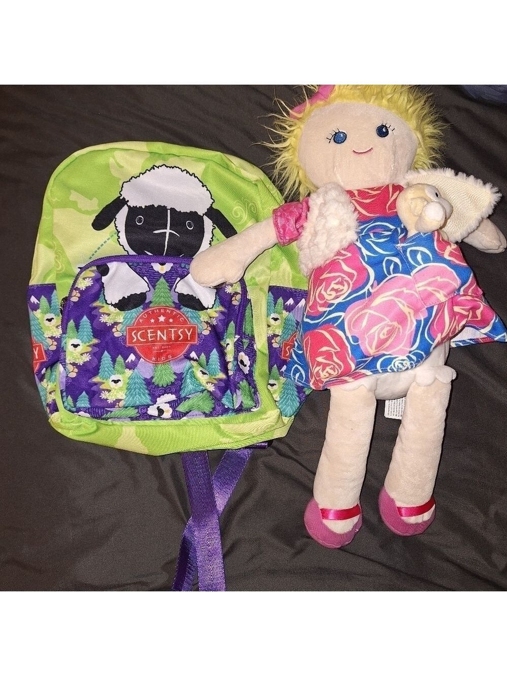 Scentsy Doll Plush Backpack Blond